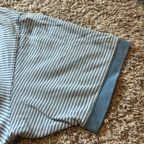 VINEYARD VINES Mens Size XL Light, blue, and white striped polo - Picture 9 of 9